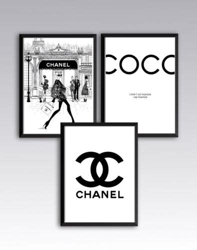 chanel bild mit rahmen|Coco Chanel Poster online kaufen .